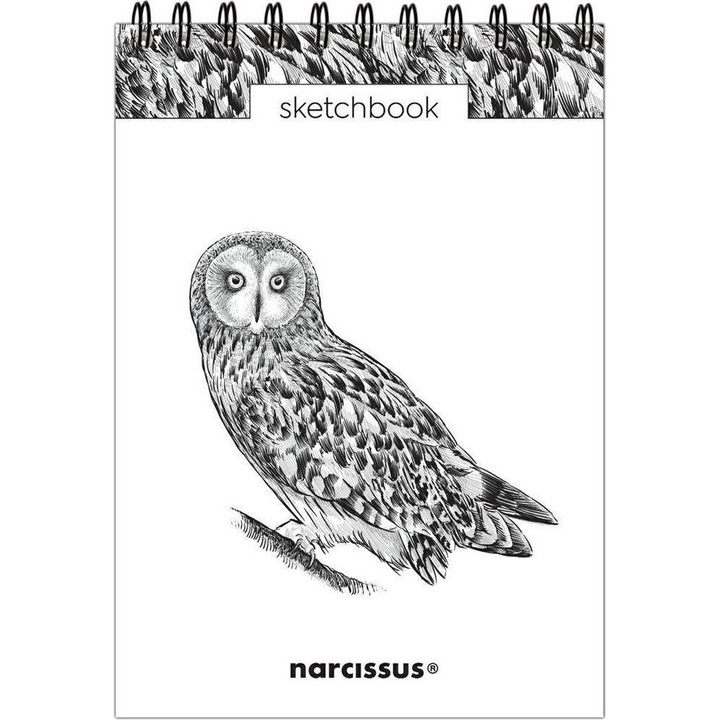 Bloc schite A5, Narcissus, 60 file, velina, spiralat