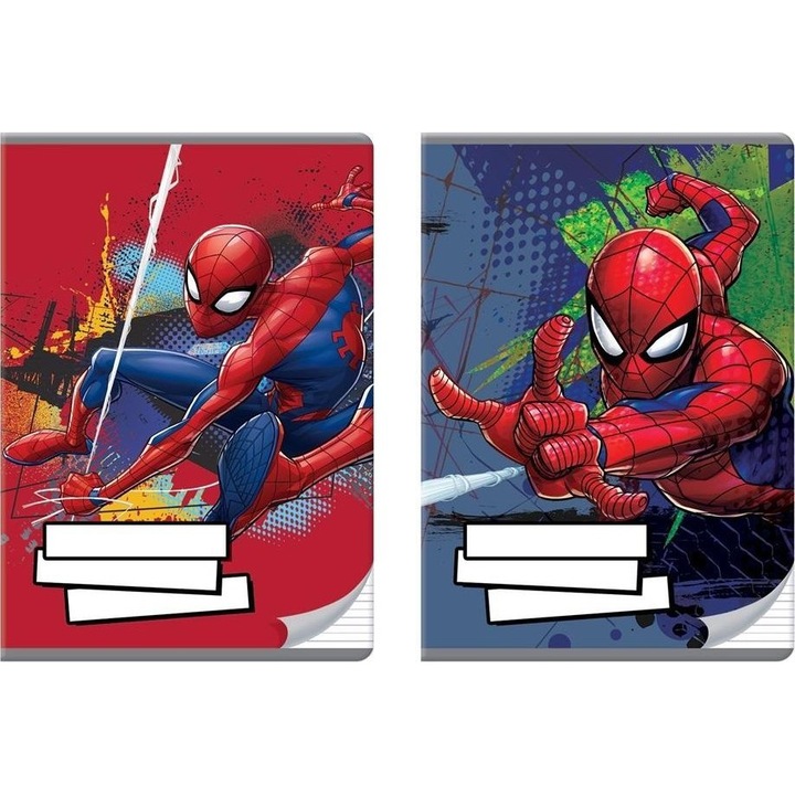 Set 10 caiete A5 Beniamin 32 file linie Spider Man