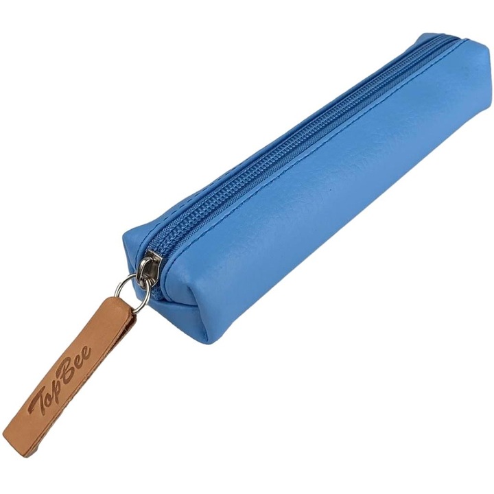 Toll, Bee-bee, ökológiai bőr, 18x4x4 cm, kék/barna