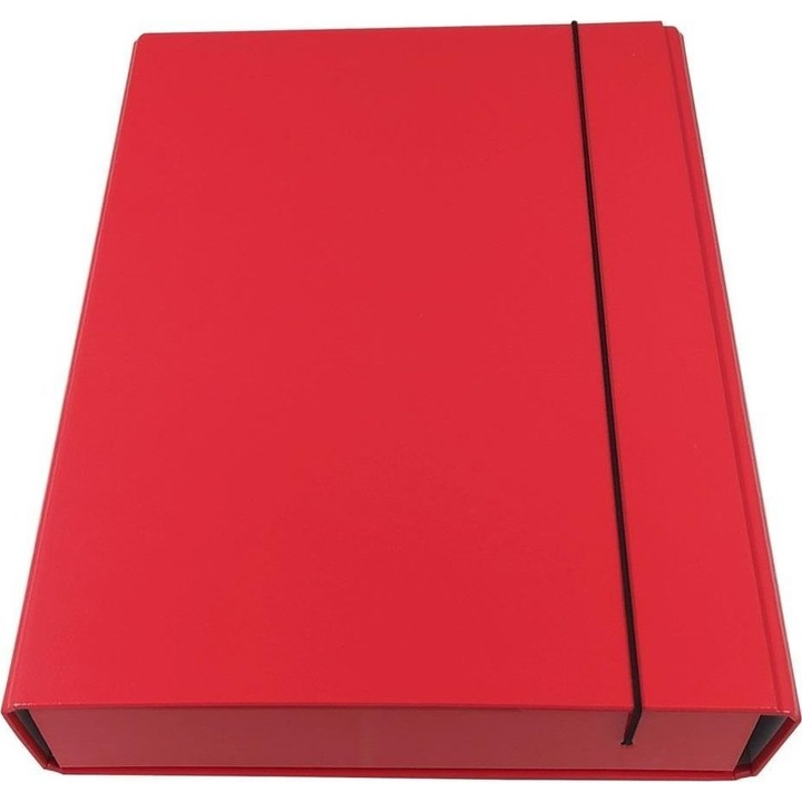 Mapa cu banda elastica, Ziemia Obiecana, rosu