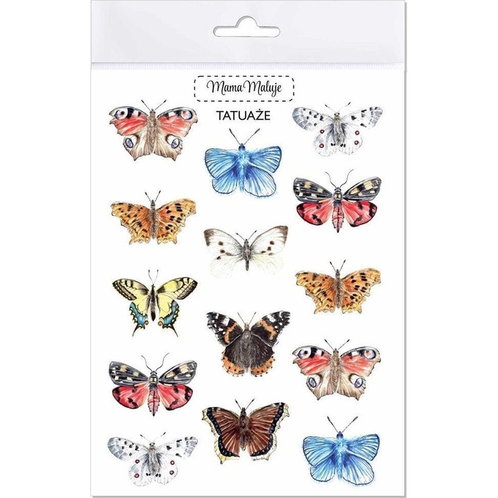 Tatuaje lavabile Fluturi, Mama Maluje