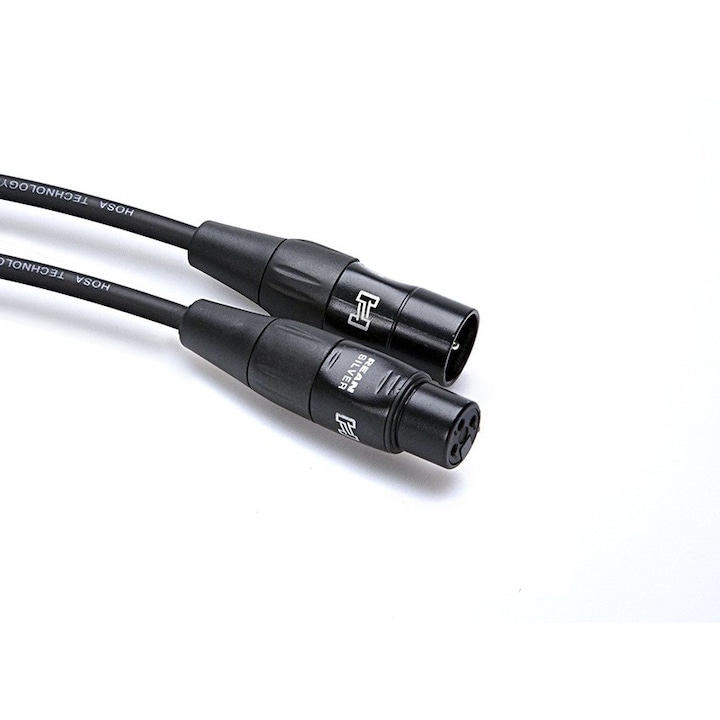 Cablu microfon XLR - XLR, Hosa, 1.52m, negru