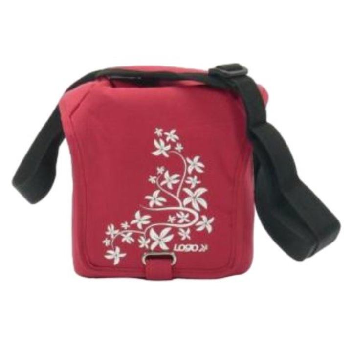 Válltáska, Logo, poliészter, piros