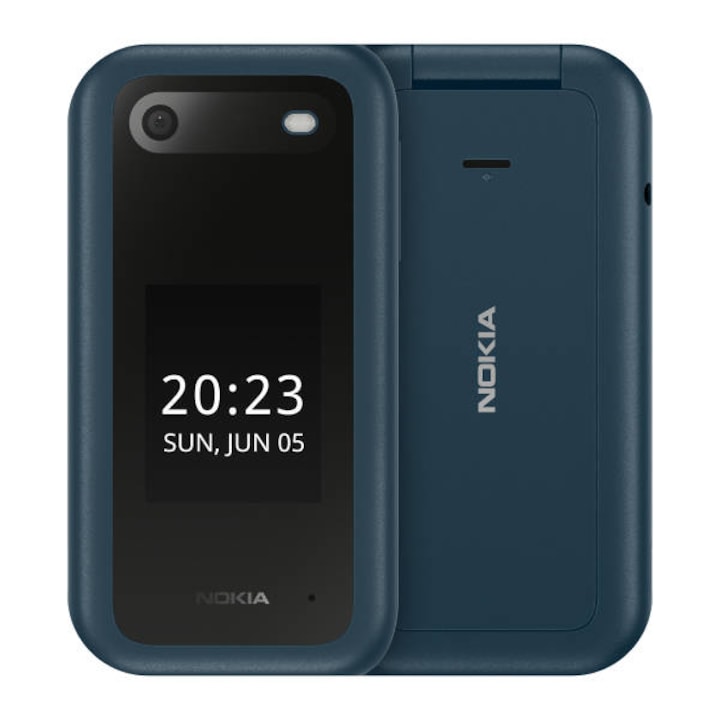 Telefon mobil Nokia 2660 Flip 4G, Albastru