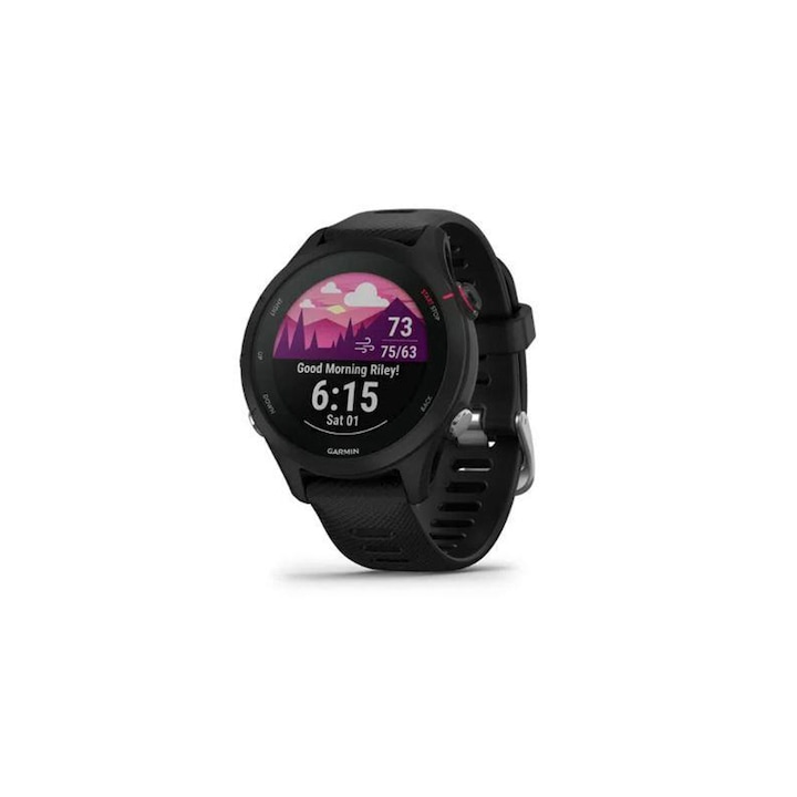 Smartwatch часовник, Garmin, Пластмаса, 1.1'', Черен