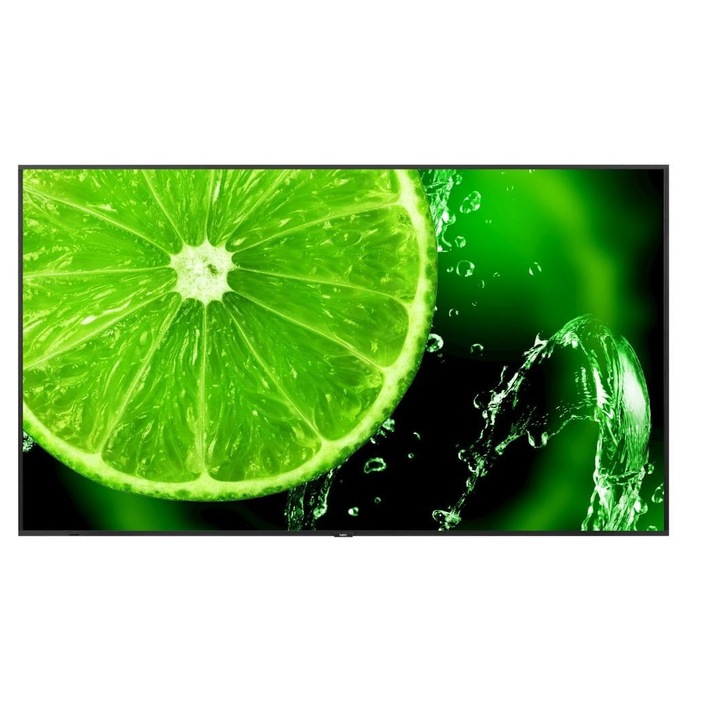 Panou informare digital de perete, NEC, LED, 4K, Ultra HD, 190.5 cm, 75", 350 cd/m², Negru
