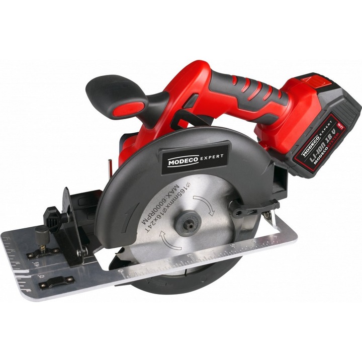 Körfűrész, Modeco, MN-91-144, 18V, 165 mm