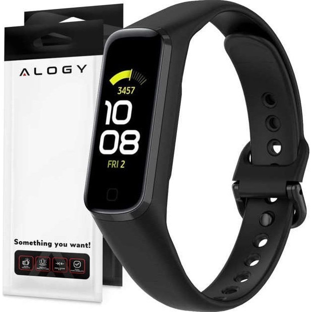 Curea pentru Samsung Galaxy Fit 2 SMR220, Alogy, Negru eMAG.ro