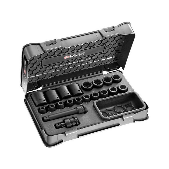 Set 20 chei de impact, Facom, 1/2" 8-27