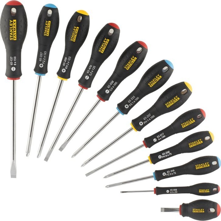 Комплект 12 отвертки, Stanley, Pl+Ph+Pz