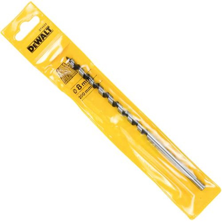 Burghiu spiralat, Dewalt, 8 x 200 mm, Argintiu