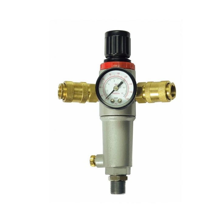 Reductor presiune cu filtru/manometru, Stanley, 3/8", Multicolor