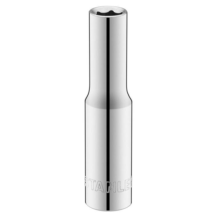 Cap cheie tubulara, Stanley, 6 puncte, 1/4", 13mm, Argintiu