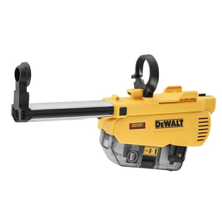 Aspirator praf, DeWalt, pentru masini de gaurit, 18V, Negru/Galben