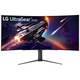 Монитор LG 45GR95QE-B, 44.5" Ultragear OLED AG/LR 0.03ms, 21:9 Curved 800R Gaming WQHD (3440x1440), 240HZ, 1000cd/m, CR:1500000:1, AMD FreeSync, NVIDIA G-Sync, HDR10, VRR, USB 3.0, HDMI 2.1, DP, PIP, PBP, SPDIF, DTS HP:X, Height, Swivel, Tilt, 45GR95QE-B