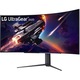 Монитор LG 45GR95QE-B, 44.5" Ultragear OLED AG/LR 0.03ms, 21:9 Curved 800R Gaming WQHD (3440x1440), 240HZ, 1000cd/m, CR:1500000:1, AMD FreeSync, NVIDIA G-Sync, HDR10, VRR, USB 3.0, HDMI 2.1, DP, PIP, PBP, SPDIF, DTS HP:X, Height, Swivel, Tilt, 45GR95QE-B