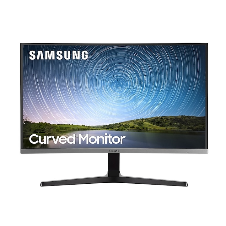 Монитор Samsung C32R500FHP - CR50 Series - LED monitor - curved - 32" (31.5" viewable) - 1920 x 1080 Full HD (1080p) @ 75 Hz - VA - 300 cd/m² - 3000:1 - 4 ms - HDMI, VGA - dark blue/grey LC32R500FHPXEN