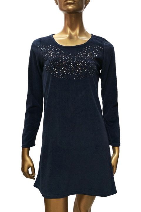 Rochie scurtă pentru femei Snake Milano 15-948-NV, Bleumarin