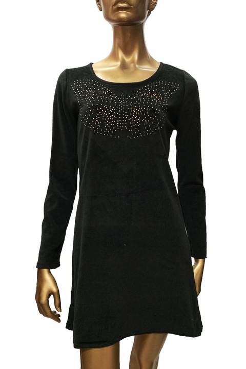 Rochie scurtă pentru femei Snake Milano 15-948-NV, Negru