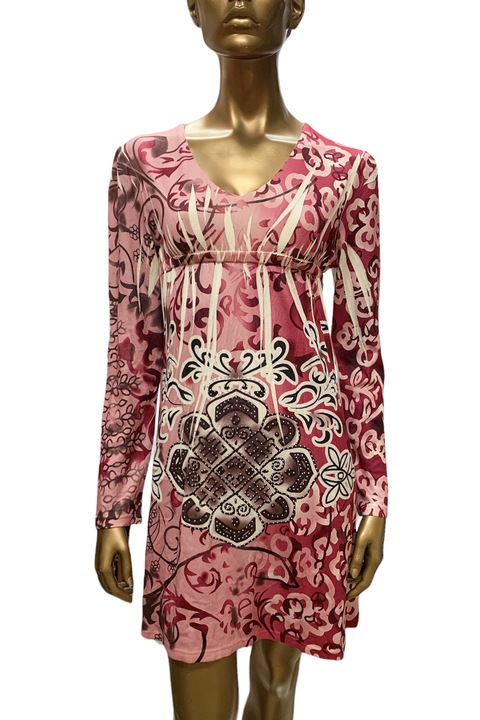 Rochie scurtă pentru femei Snake Milano 15-960-PK, Roz