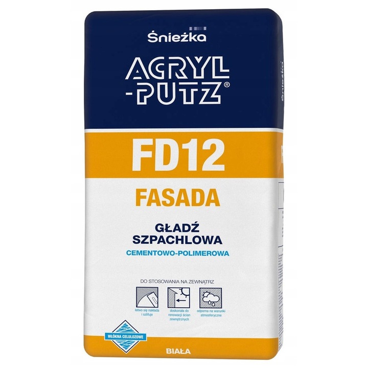 Chit de fatada, Sniezka, Alb, 5kg