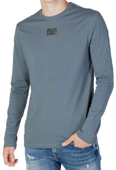 Bluza, Armani Exchange, Bumbac, Gri, Gri, XL