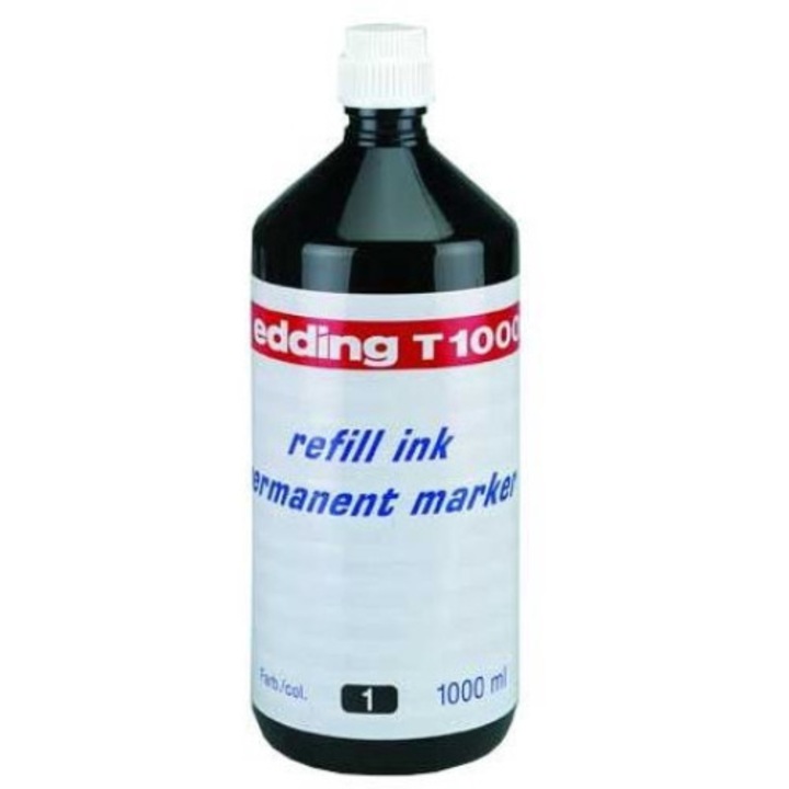 Cerneala pentru marker permanent, Edding, 1 L, Negru