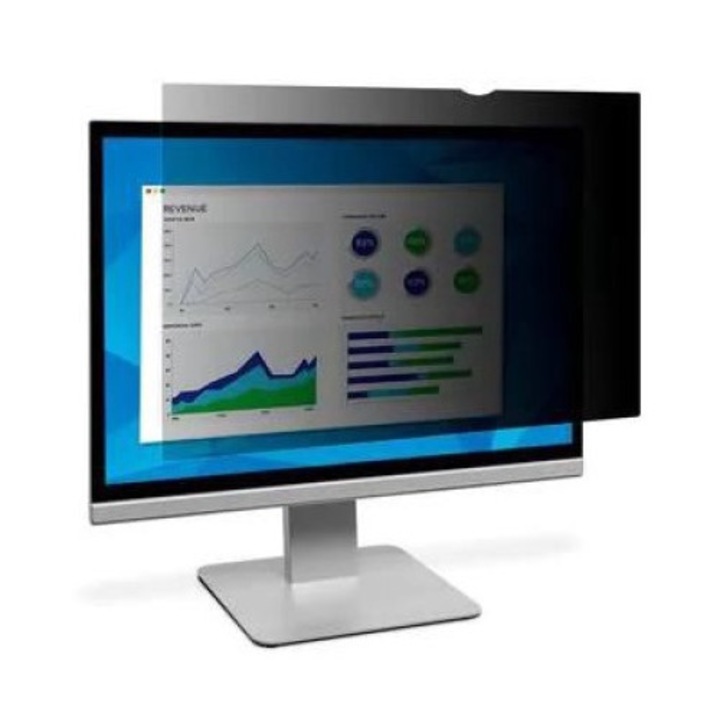 Filtru de confidentialitate 3M pentru monitor cu ecran lat 61 cm (24 inchi), 16:9, monitor, Negru