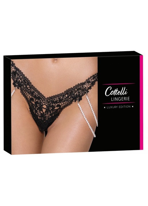 Szexi noi fehernemu, Cottelli fehernemu, polieszter, fekete, Fekete