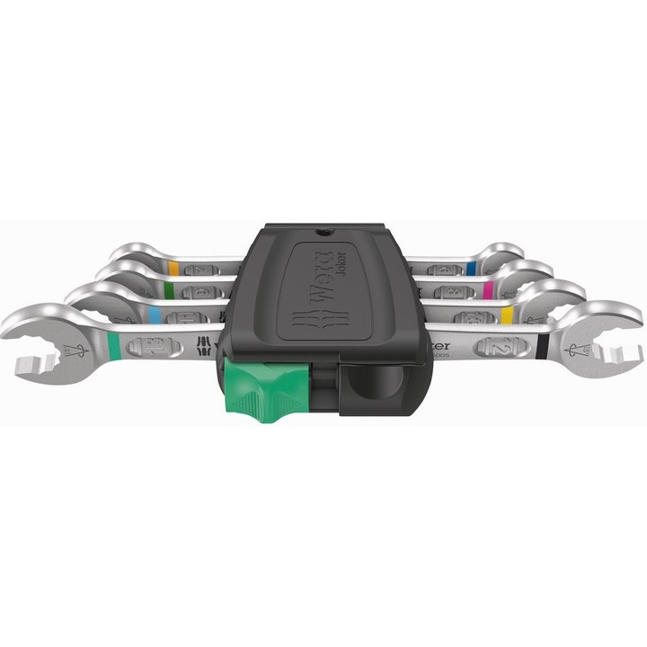 Set 4 chei combinate, Wera, Metal, 6/8/10/12, Argintiu