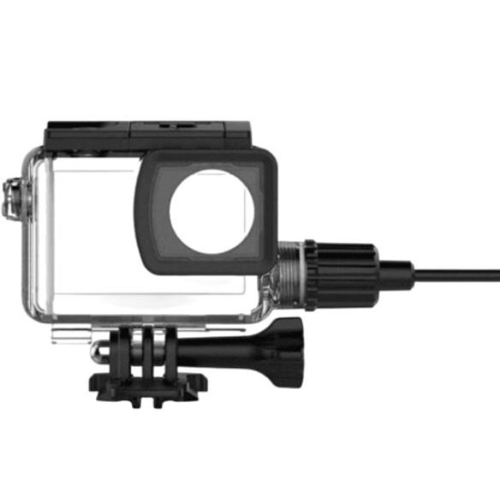 Калъф за спортен фотоапарат SJ8, SJCAM, USB връзка, черен