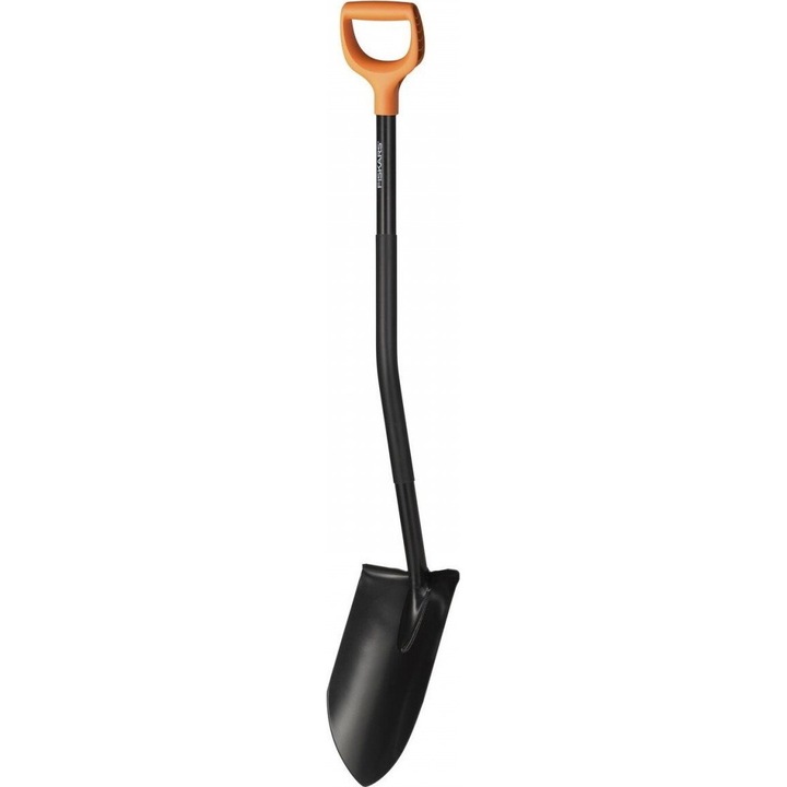 Градинска лопата Fiskars, D дръжка, стомана, 20.5x126.5см