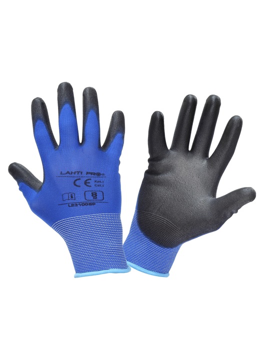 Manusi, Lahti Pro, Nylon/Poliuretan, Albastru/Negru, XL