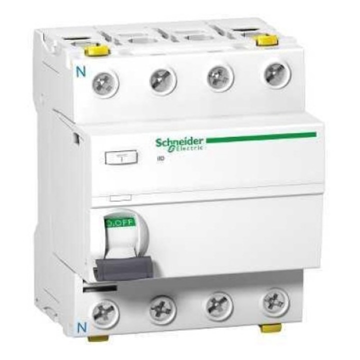 Siguranta electrica SCHNEIDER, 4P, 25A, 300mA, tip AC, IP20, 4 module, 78mm