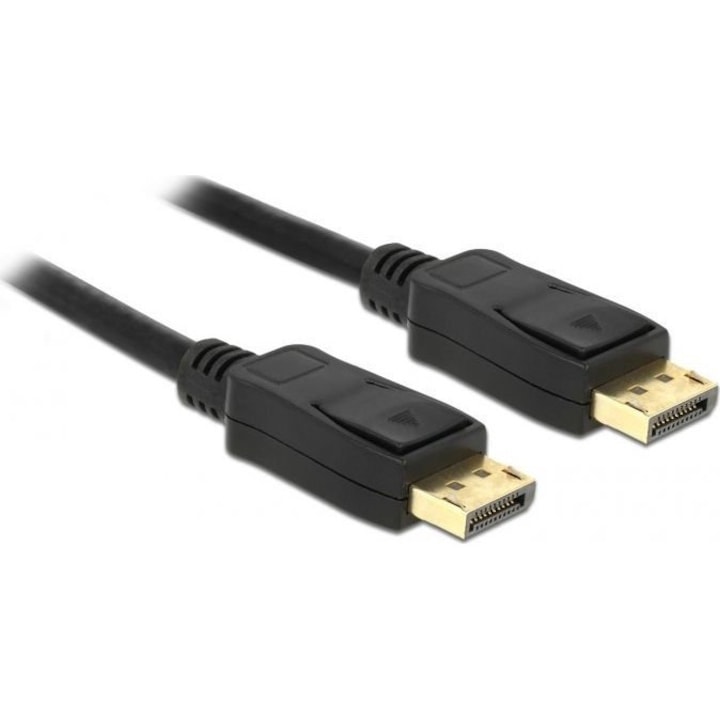 Cablu DisplayPort Delock, 7m, negru, pentru conectare la monitoare, proiectoare sau televizoare
