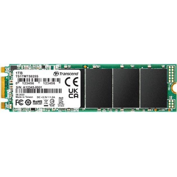 Solid-State Drive, Transcend, M.2, 1TB, Verde/Negru