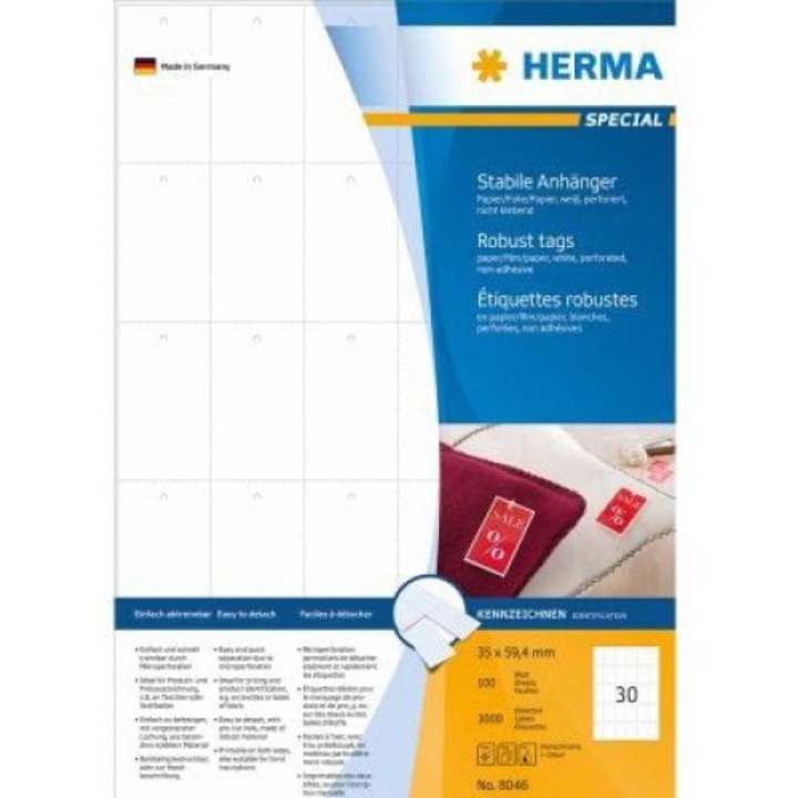 Етикети Herma, Бял цвят