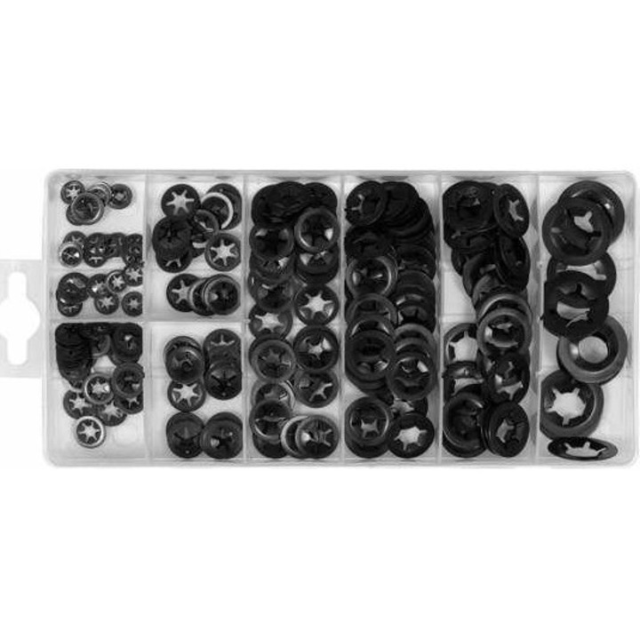 Set 260 garnituri Yato, M3-M12, Otel, Negru