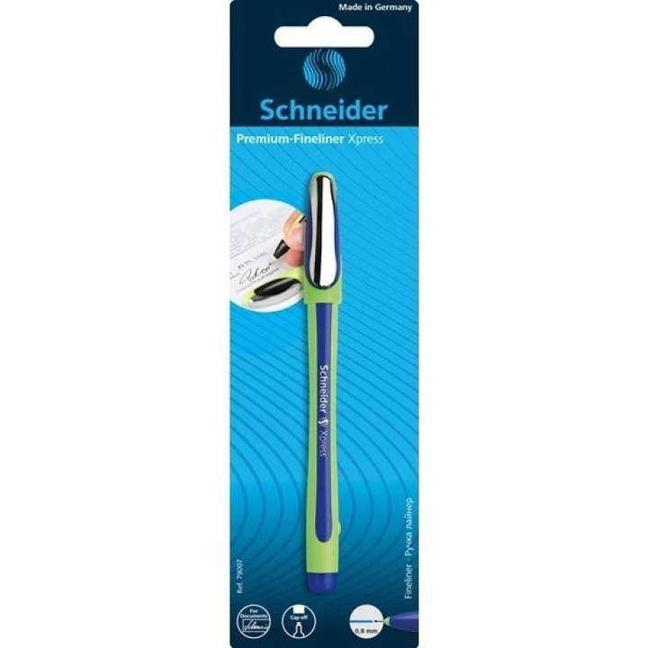 Fineliner Xpress, 0,8 mm, albastru