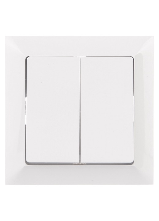 Kapcsoló, Timex, Műanyag, 10 A, Fehér