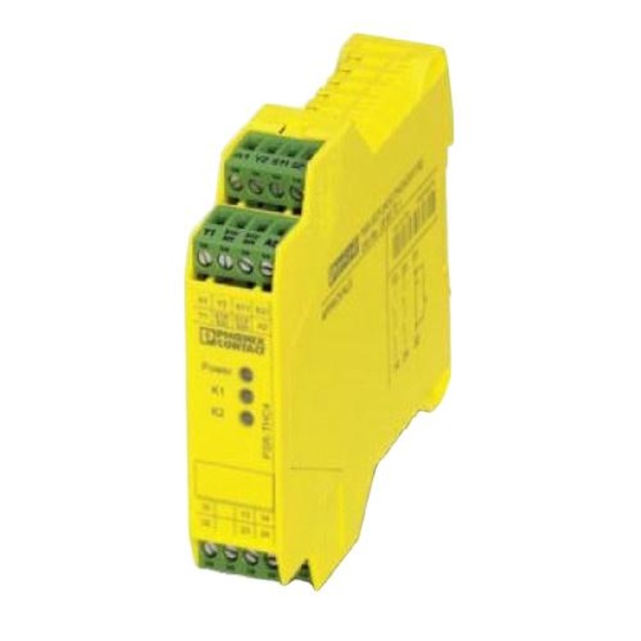 Предпазно реле за управление с две ръце, Phoenix Contact, 24V AC/DC PSR-SCP- 24UC/THC4/2X1/1X2 (2963721)