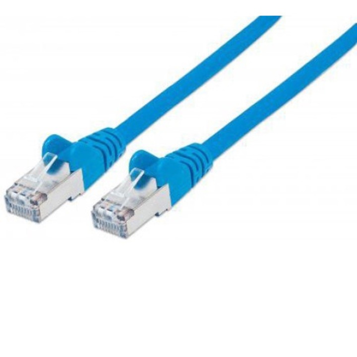 Cablu de retea, Intellinet Network Solutions, Cat6a-Stecker/Cat7-Rohkabel, 10m, Albastru