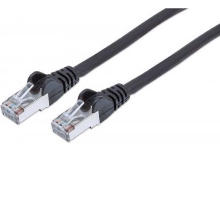 Cablu de retea, Intellinet Network Solutions, Cat6a-Stecker/Cat7-Rohkabel, 2m, Negru