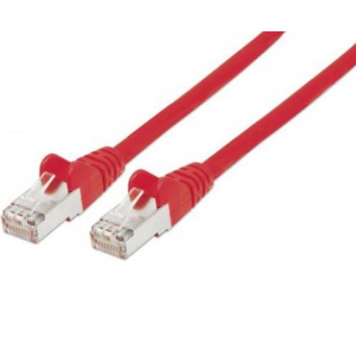 Cablu de retea, Intellinet Network Solutions, Cat6a-Stecker/Cat7-Rohkabel, 1.5 m, Rosu