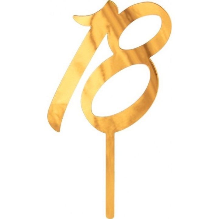 Аксесоар за торта, Годан, Модел 18, Златен
