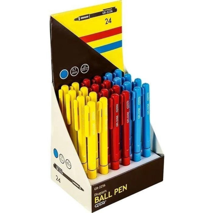 Комплект 24 химикалки, Grand, Multicolor