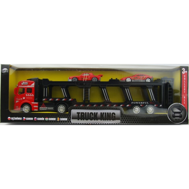 Camion cu remorca, Dromader, Metal, Multicolor