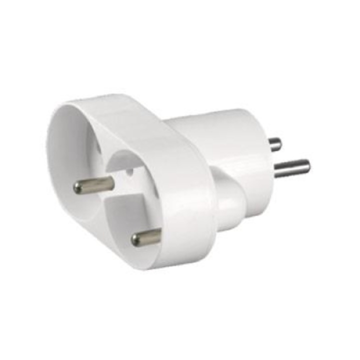 Elosztó 2 aljzattal, opál, fehér