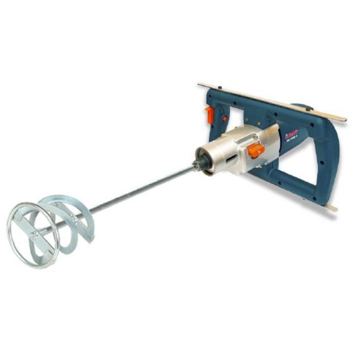Amestecator electric pentru mortar/vopsele, Rebir, 1450 W, 2 viteze, 65 l, Multicolor