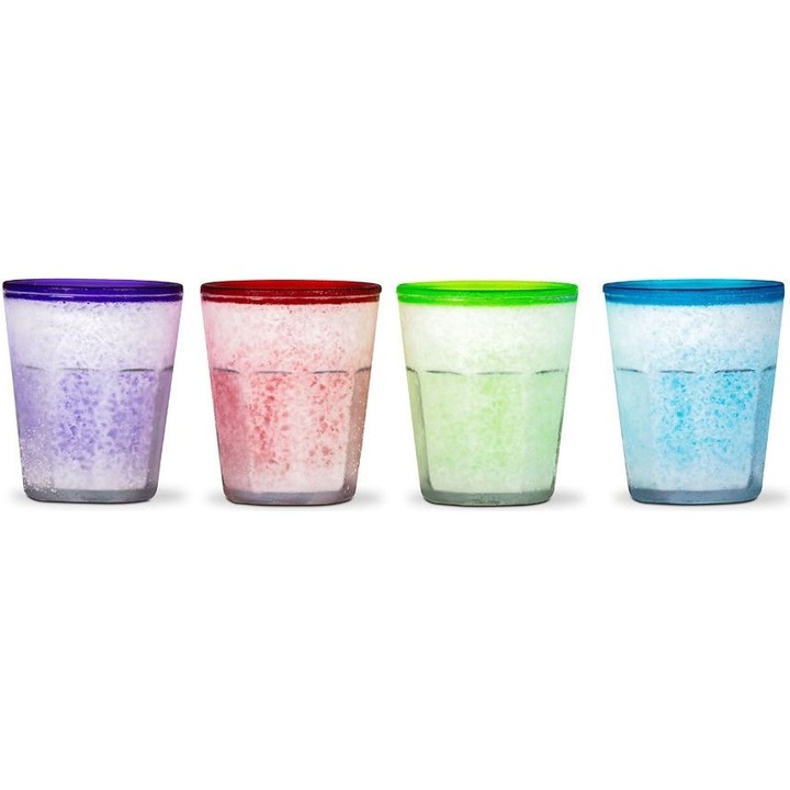 Set 4 pahare de gheata, Froster, Multicolor